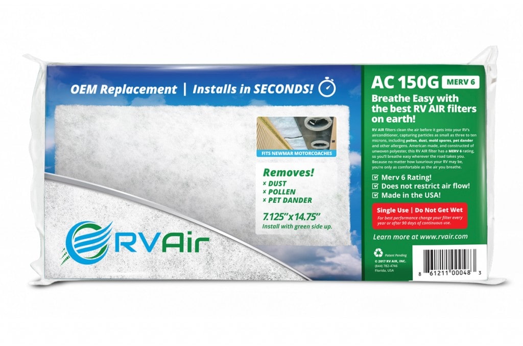 RV Air Filter Replacement for Newmar Motorcoach AC Unit
