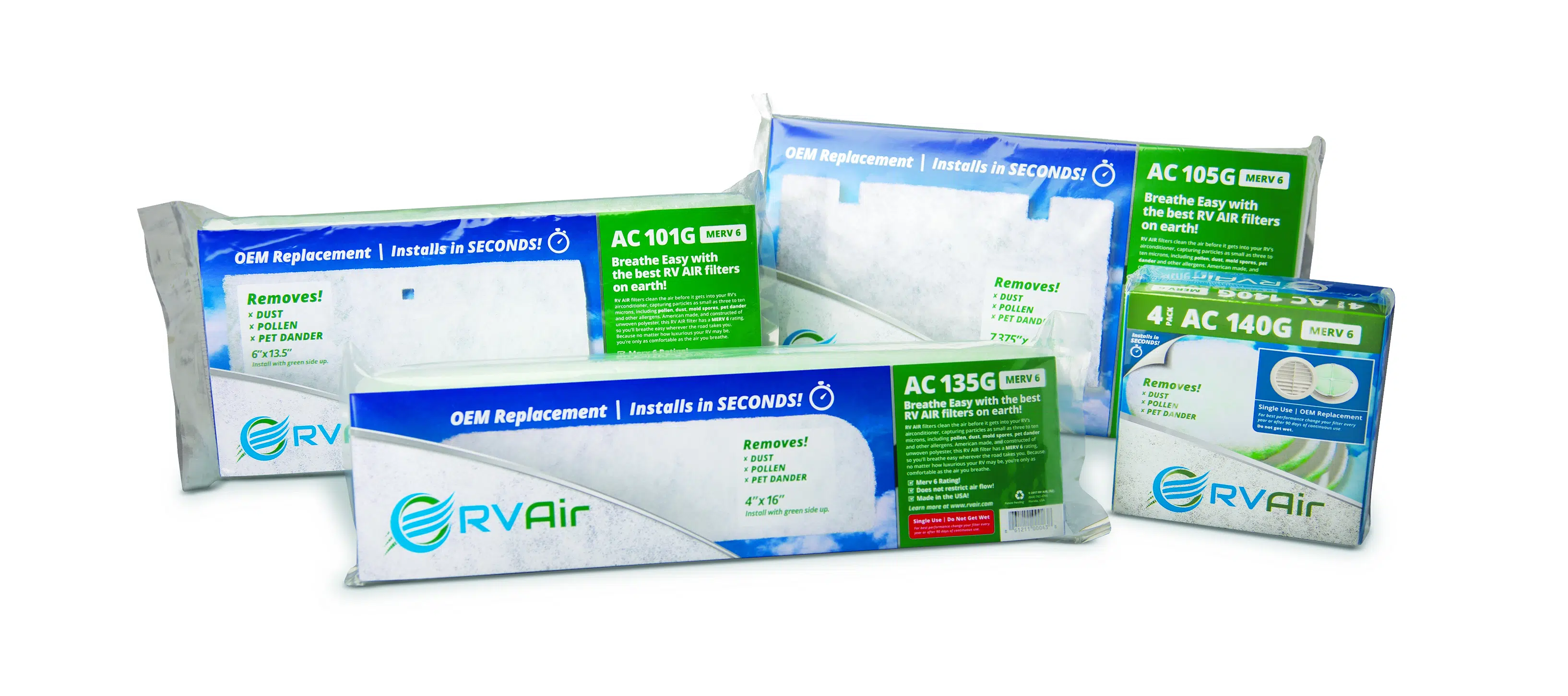 RV Air PackagedFiltersFlat2