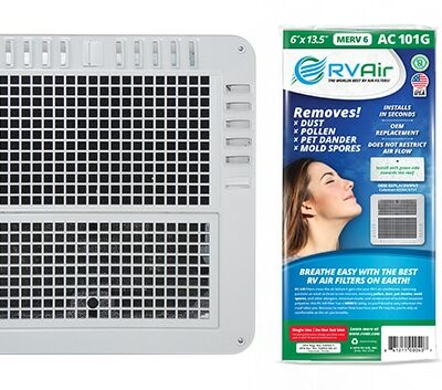 thumbnail interactive-video image 1 of Coleman RV AC Air Conditioner Filter 4-Pack – Activated Carbon 6703-3303 1 of 6